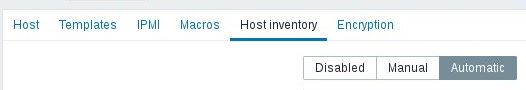 Zabbix Menü Configuration Hosts Inventory