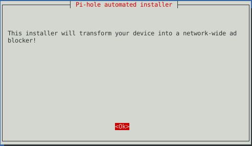 Pi-hole auf Proxmox Debian KVM installieren 2 Pi-hole Installer Start
