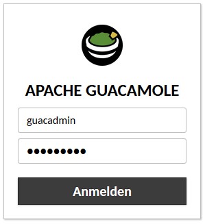 apache guacamole webgui login