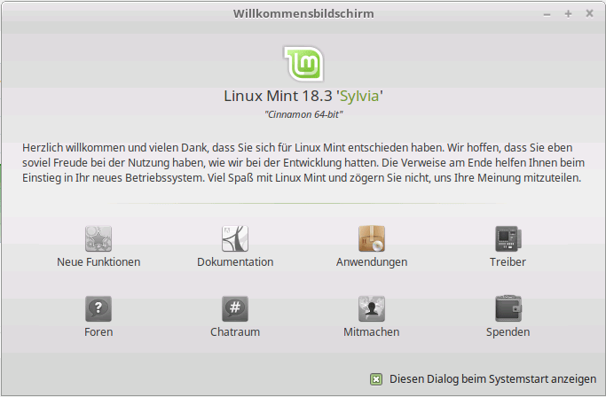 Linux Mint 18.3 Sylvia