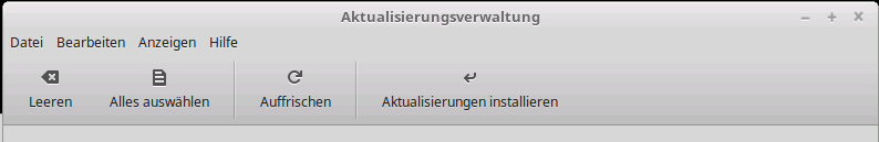 Linux Mint 18.3 Aktualisierungsverwaltung