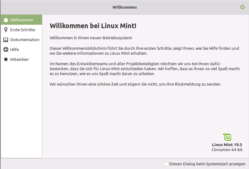Linux Mint Upgrade 18.3 Sylvia auf 19.x 10 Linux Mint 19.3 Tricia