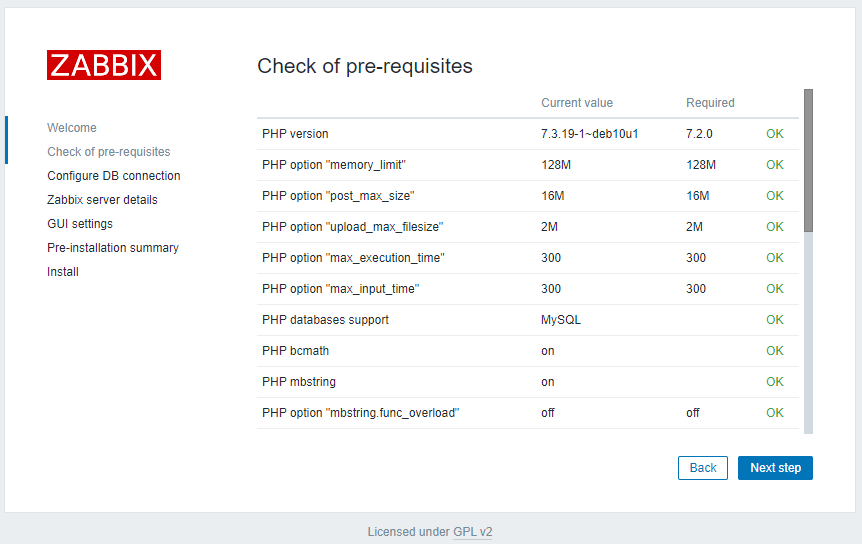 Zabbix 5.2 - Install Pre-Requisites