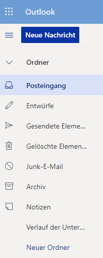 Outlook App OWA - Sprache deutsch