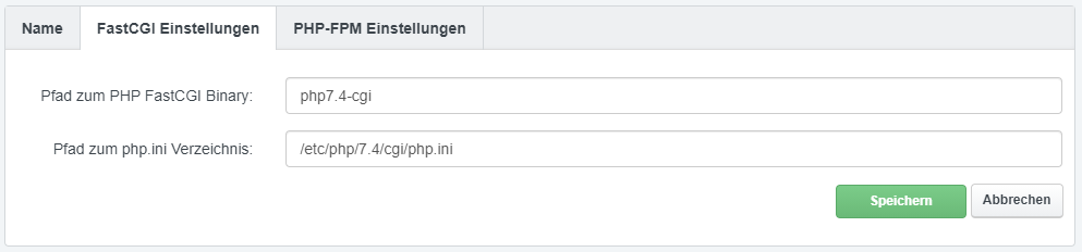ISPConfig mehrere PHP Versionen von Sury.org 5 ISPConfig PHP FastCGI Pfade