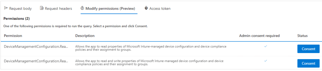 Microsoft Graph Explorer deviceManagement und Compliance Policies 9 image 7