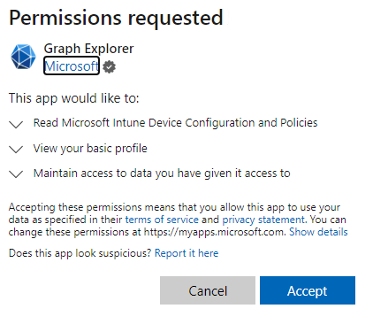 Microsoft Graph Explorer deviceManagement und Compliance Policies 10 image 8
