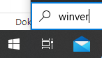Windows Version Befehl winver