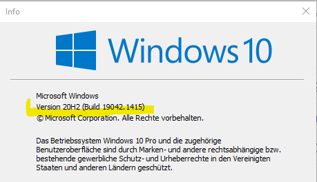 Windows Version anzeigen