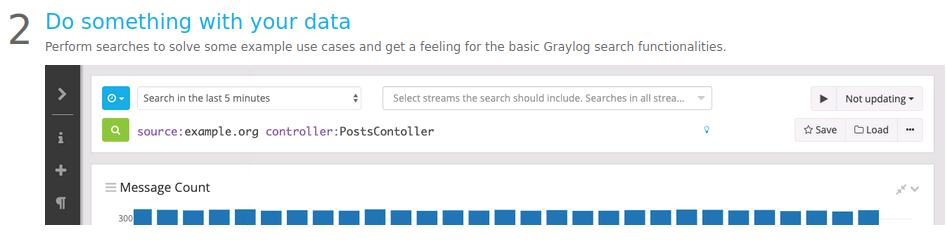 Graylog Server Started Data