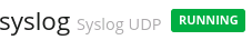 Graylog syslog als UDP TCP Input hinzufügen 9 Graylog Start syslog UDP Running