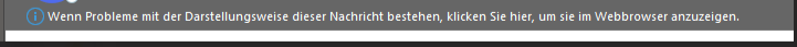 Outlook - Info zur korrekten Ansicht im Webbrowser