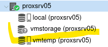 Proxmox VE missing LVM GUI