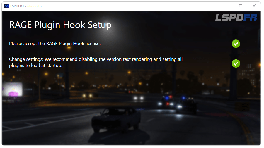 GTA V LSPDFR Setup Installation 13 RAGE Plugin Hook Setup Done