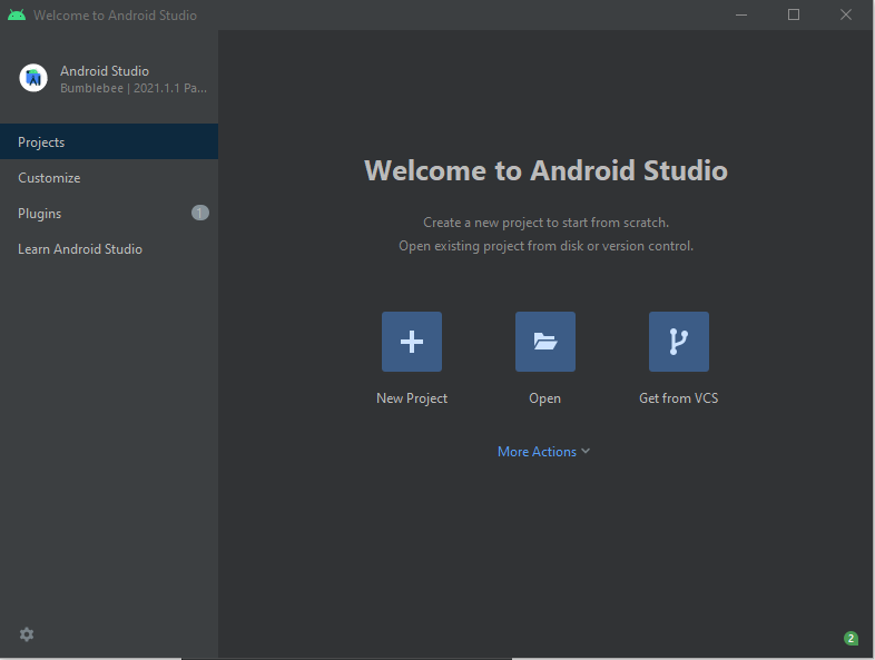 Android Studio STart