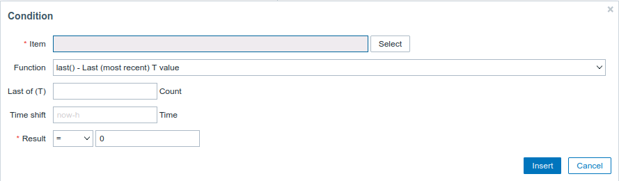 Zabbix Trigger Expression erstellen