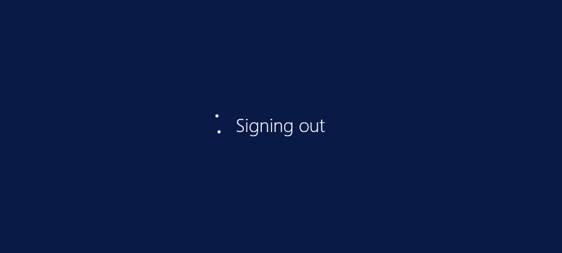 Windows RDP Sitzung hängt und meldet bei Anmeldung noch ab 2 Windows Signing out