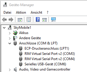 Windows Cisco Serielle Verbindung mit USB-Kabel herstellen 3 Windows Gerätemanager Seriel