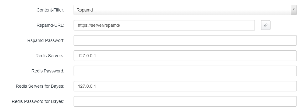 ISPconfig Contentfilter Rspamd