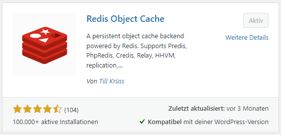 Plugin Redis Object Cache