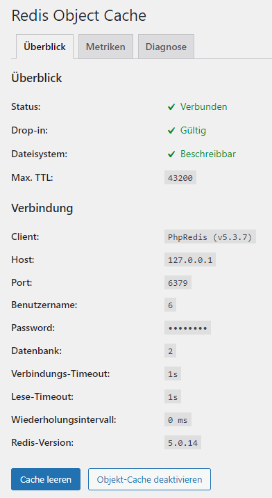 WordPress Redis Object Cache hinzufügen 4 Redis Object Cache Überblick