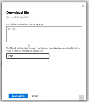 Microsoft Defender Qurantine Down Password