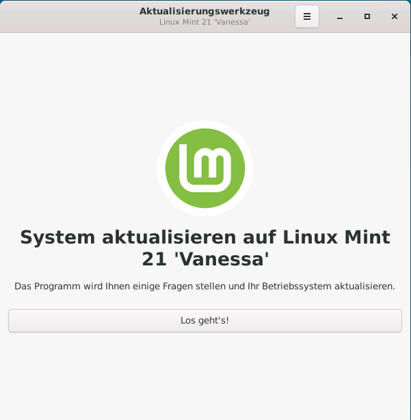 Linux Mnit 21 Vanessa Upgrade Start