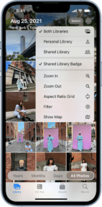 Apple iOS16.1 iCloud Shared Photo Library