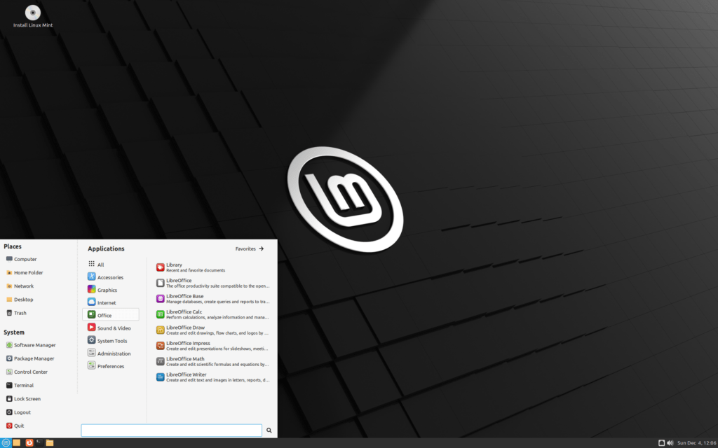 linux mint vera mate