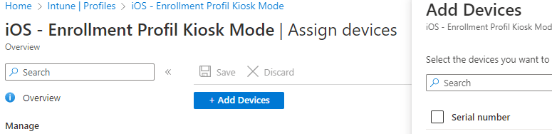 Microsoft Endpoint - Intune iOS Single App Kiosk Mode 4 Intune - Enrollment - Add Devices