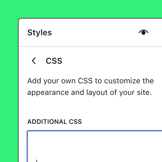 WordPress 6.2 Custom CSS