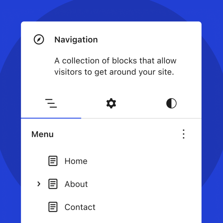 WordPress 6.2 Navigation Block