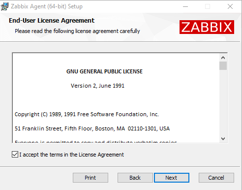 Zabbix Agent Windows Installer Lizenz