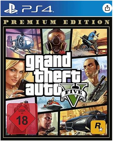 amazon grand theft auto v prem ps4