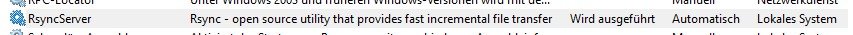 Windows Dienst Rsync