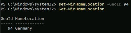 Windows 11 Wechsel der Geographic Location 8 powershell-2