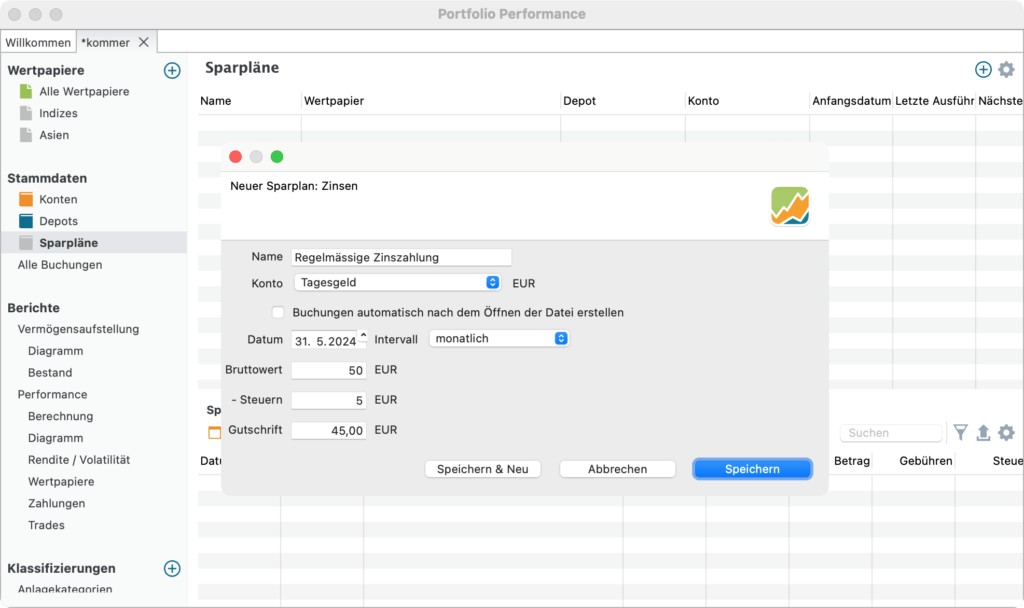 Portfolio Performance Version 0.69.0 veröffentlicht 9 portfolio performance 0 69 0 sparplan zinsen