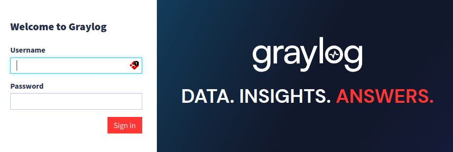 Graylog 6.0.x Login