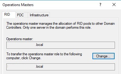 mmc active directory users coputers operations masters 02 rid