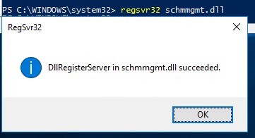 mmc active directory users coputers operations masters 05 regsvr schema