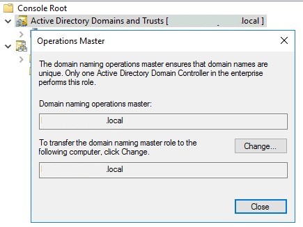 mmc active directory users coputers operations masters 08 operations master